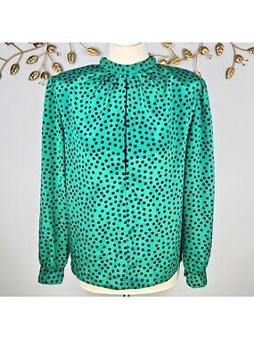 Vintage Jaclyn Smith Secretary Blouse Size 12